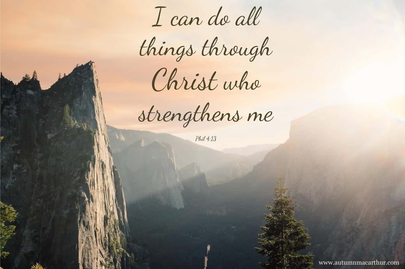Christ strengthens me