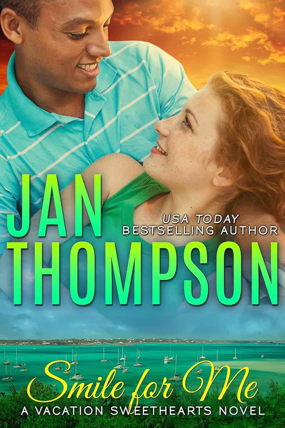 Cover image for Smile for Me by Jan Thompson, an interracial Christian Contemporary romance in the Bahamas.