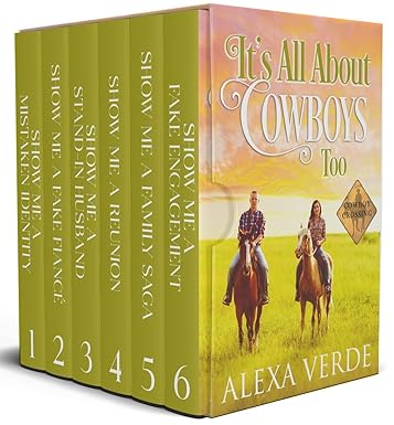 Cover image for It's All About Cowboys Too: Six more sweet single dad cowboy romances by Alexa Verde